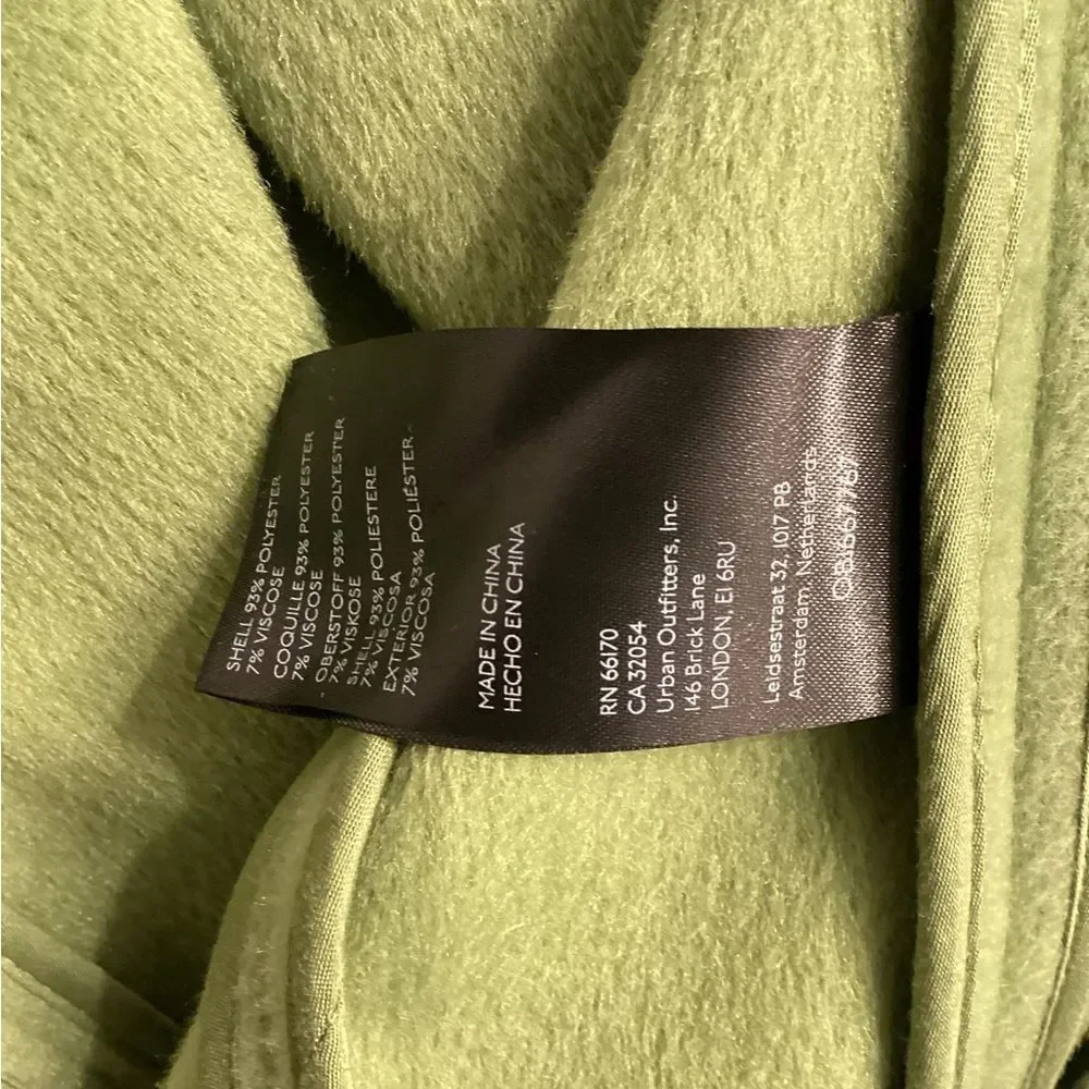 Free People Mari Solid Blazer Peacoat Double Breasted Textured‎ Oversized Coat